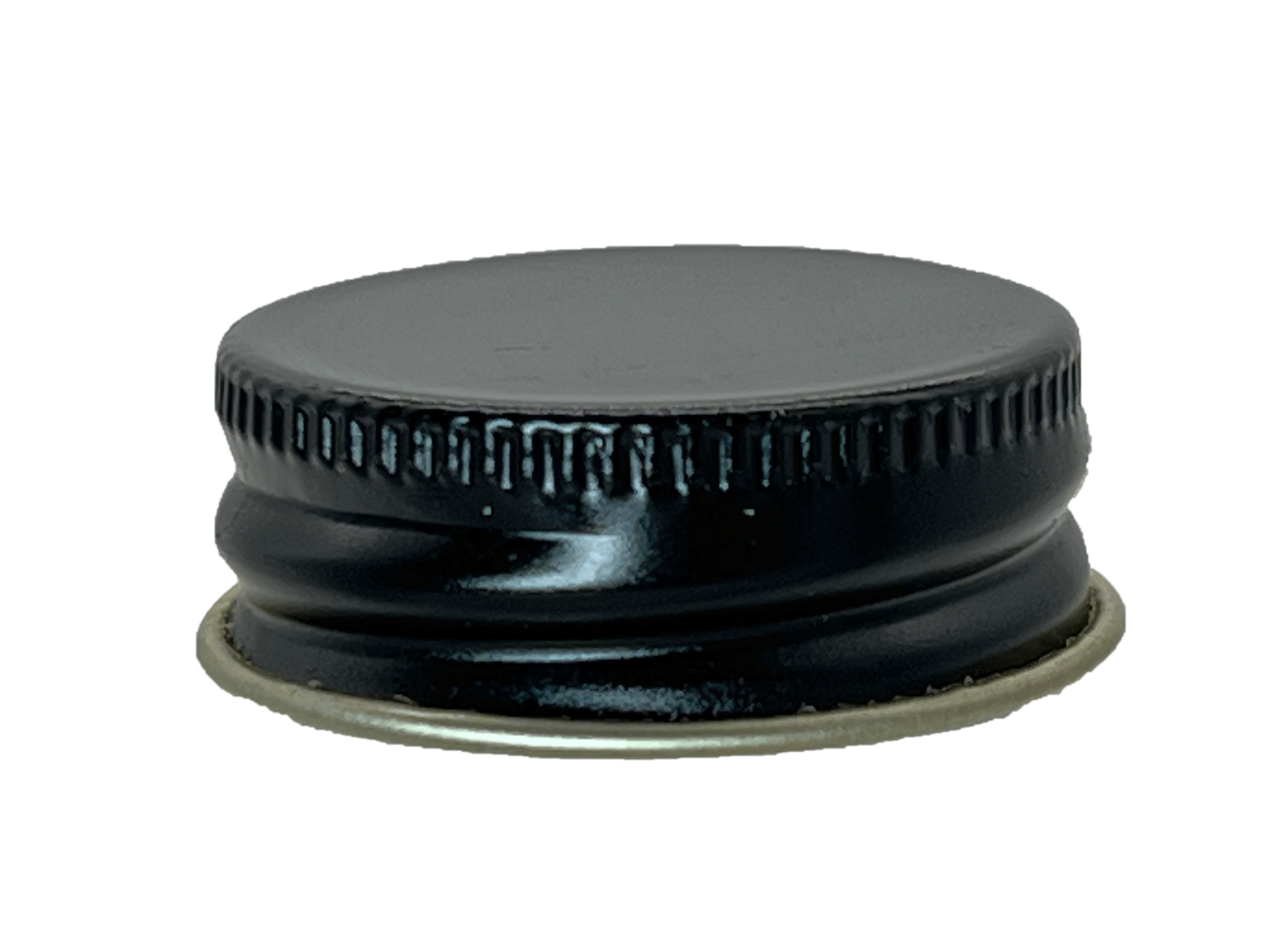 24-400 White Metal Cap with Pulp/Aluminum Foil Liner, Each