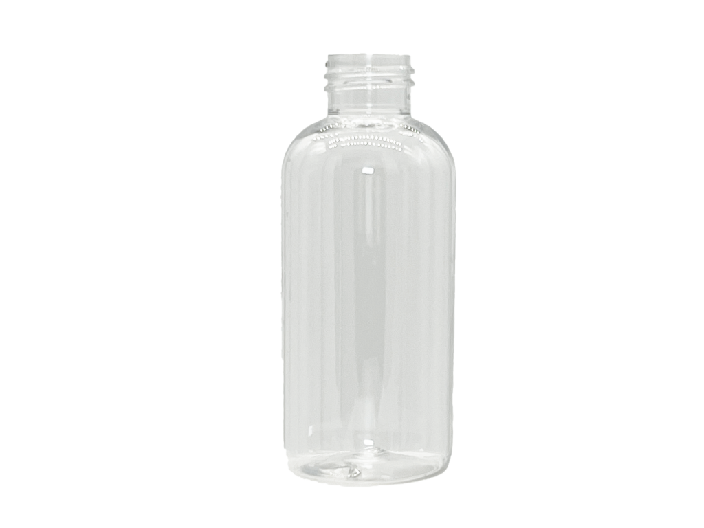 2 oz 20-410 Clear PET Boston Round - Bay Area Bottles