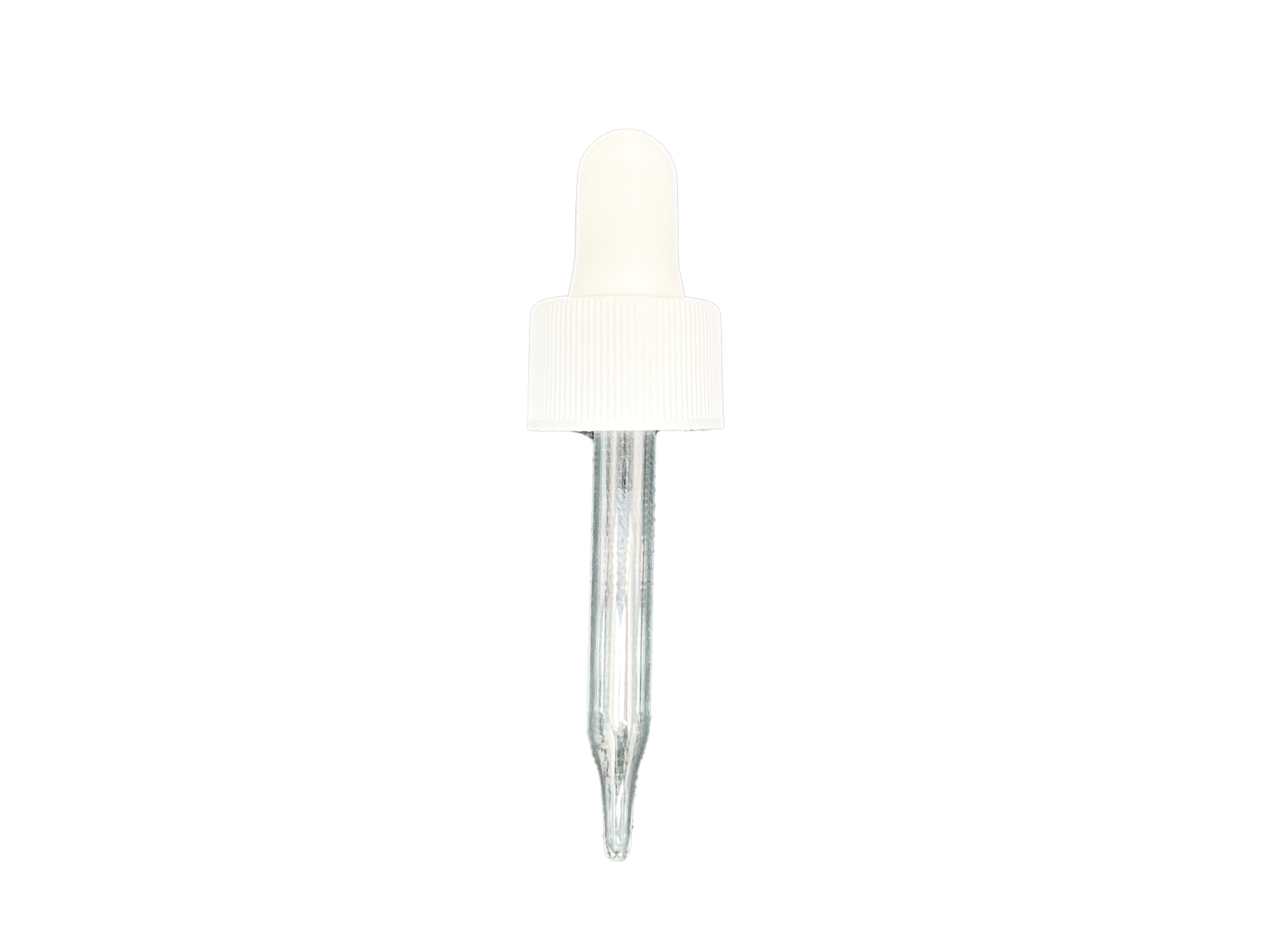 20-410 Ribbed White Dropper - Bay Area Bottles