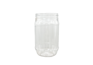 16 oz 70-400 Clear Smooth Bottom PET Jar